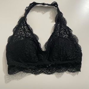 Aerie Lace Padded Halter Bralette